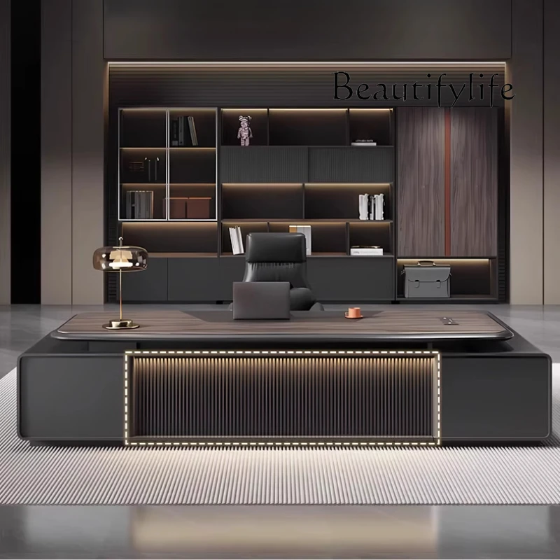 Office Furniture Jb - JBライトラグジュアリー高級オフィスデスクオーガナイザーL字型デザイナーコンピューターデスクチェア秘書会議局ホーム家具