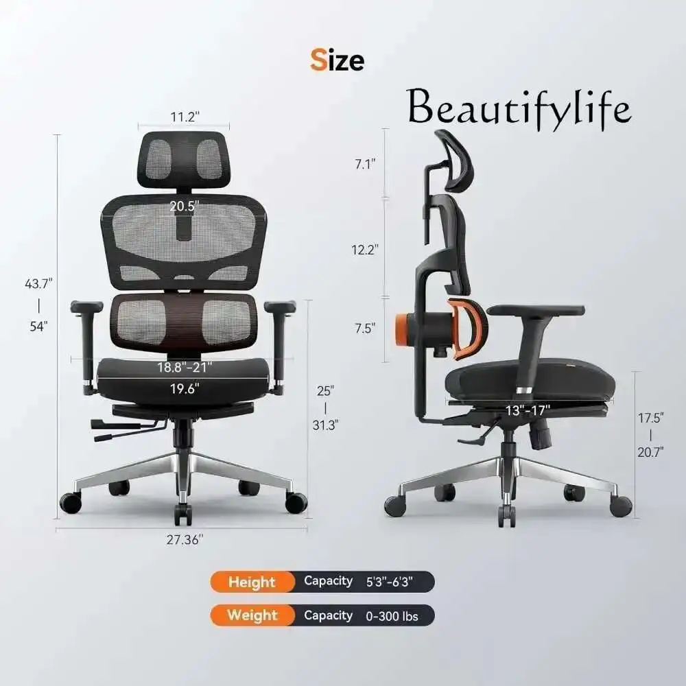 JBオフィスチェア、自動追尾式ランバーサポート付きハイバック - Office Furniture Jb のレビューと価格