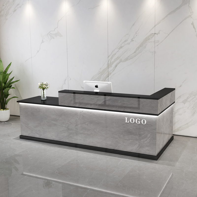 収納付き高級受付デスク、カスタムメイドの高級美容産業用受付カ - Office Furniture Usa のレビューと価格