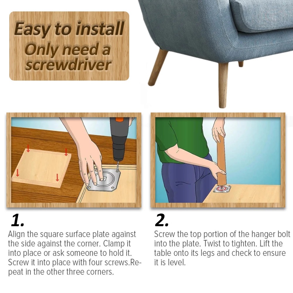 高さ木製家具脚、ストレート角度、家具脚、ホームオフィス、ソフ - Office Furniture Solutions のレビューと価格