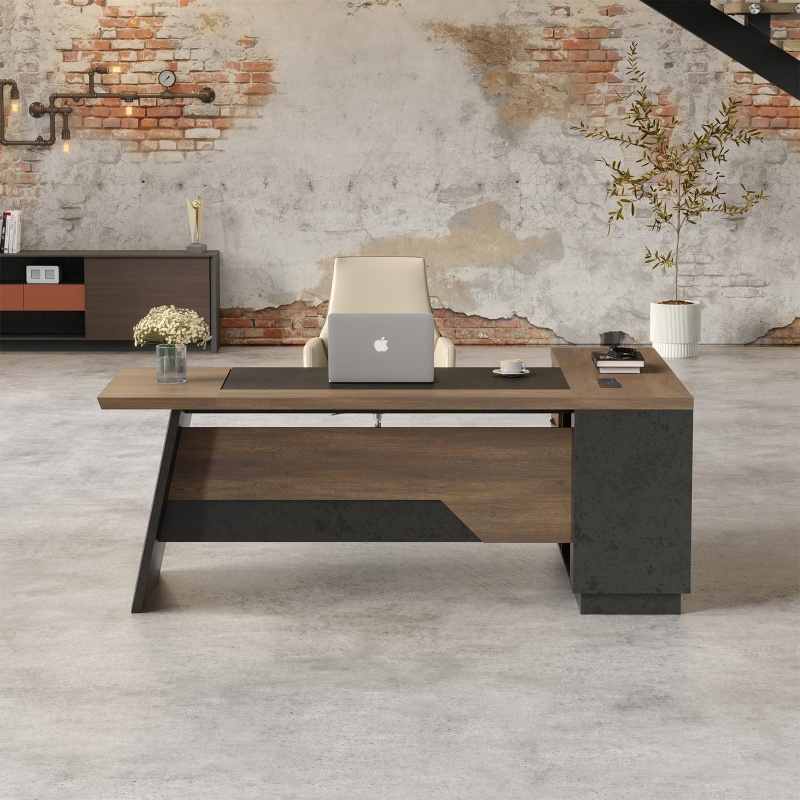アメリカ倉庫製 モダンなコンピューターデスクセット 引き出し - Office Furniture Usa のレビューと価格