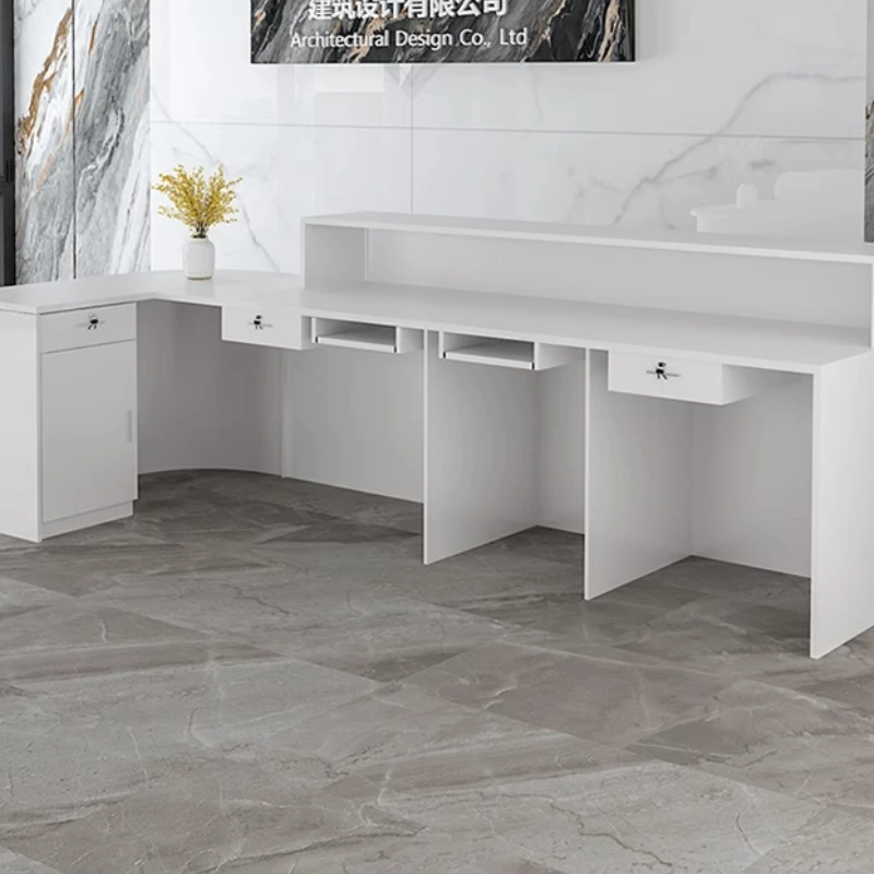 収納付き高級受付デスク、カスタムビューティーデコレーション、 - Office Furniture Usa のレビューと価格