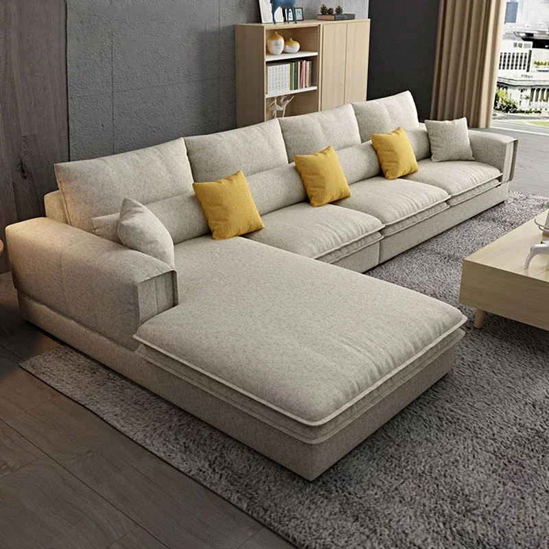 Y1 格安北欧モダンソファデザイン L字型ファブリックベルベ - Office Furniture Solutions のレビューと価格