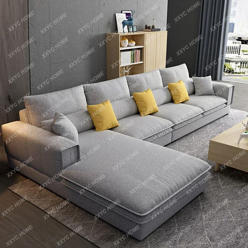 Y1 格安北欧モダンソファデザイン L字型ファブリックベルベ - Office Furniture Solutions のレビューと価格
