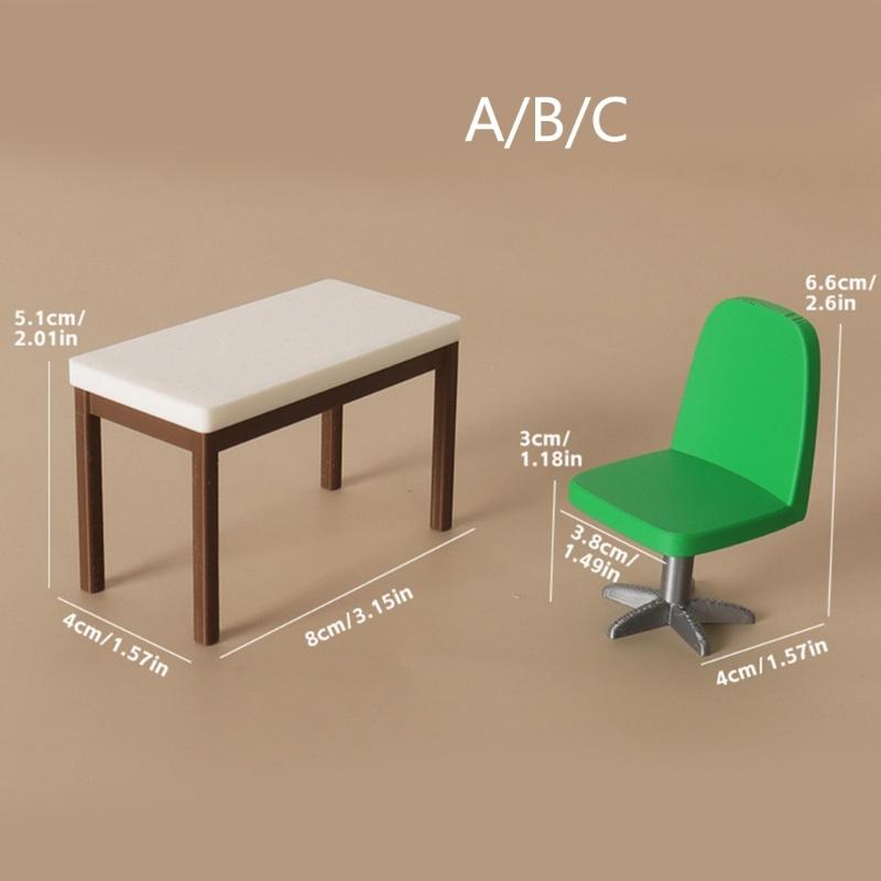 ミニオフィスシーンアクセサリー 2 ピースセットドールハウス - Office Furniture Usa のレビューと価格