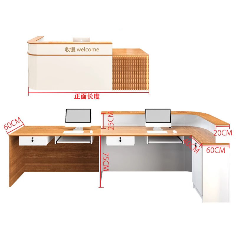 高級感のある受付カウンター、シニア向けモダンで美しい工業風デ - Office Furniture Usa のレビューと価格