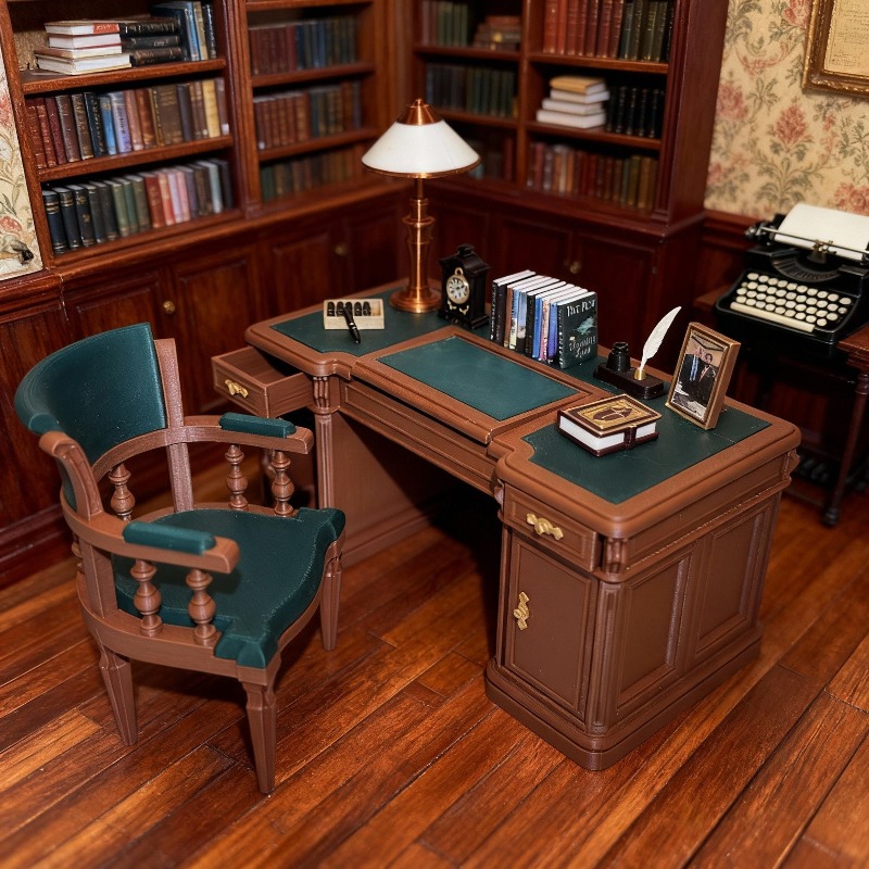 オリジナル 1/12 ミニチュアヴィンテージアメリカンスタイ - Office Furniture Usa のレビューと価格