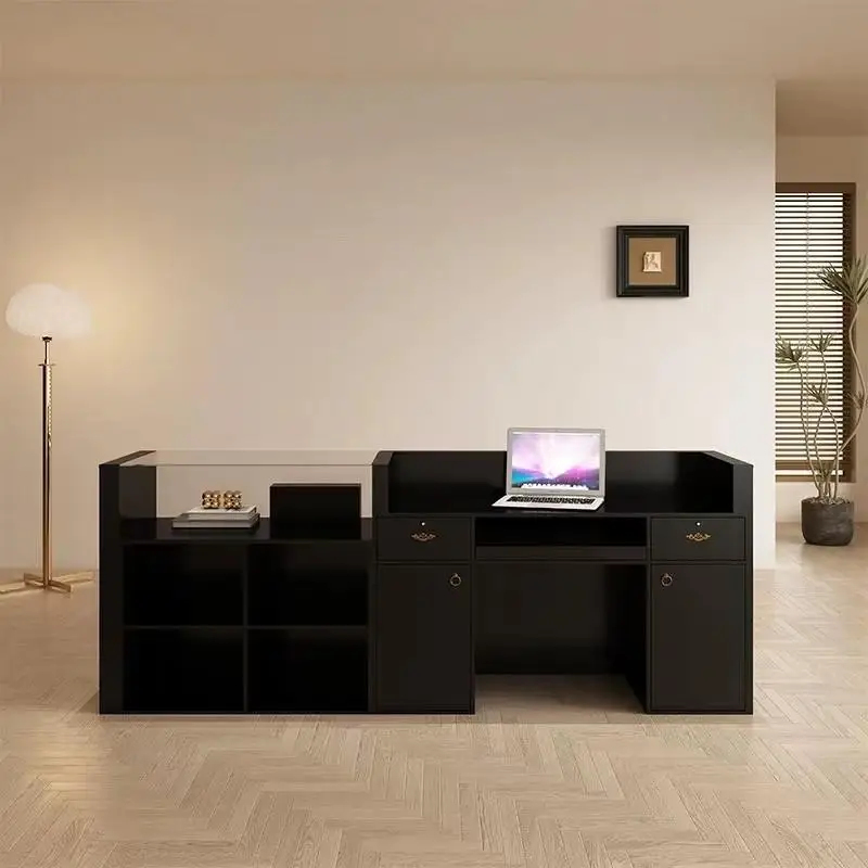 カスタムモダンオフィス受付デスク衣料品店美容室バーMDF高級 - Office Furniture Luxury のレビューと価格
