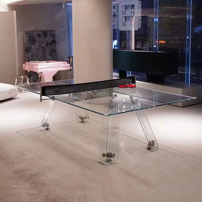 高品質家具 高級クリスタルガラス製卓球台 オフィスや家庭での - Office Furniture Luxury のレビューと価格