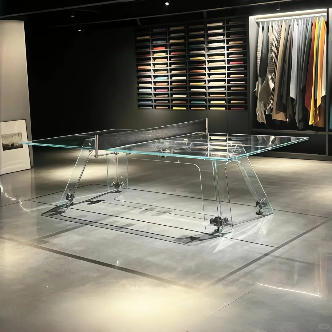 高品質家具 高級クリスタルガラス製卓球台 オフィスや家庭での - Office Furniture Luxury のレビューと価格